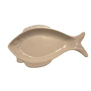 Vintage Calie USA #873 Ovenproof White Fish Platter